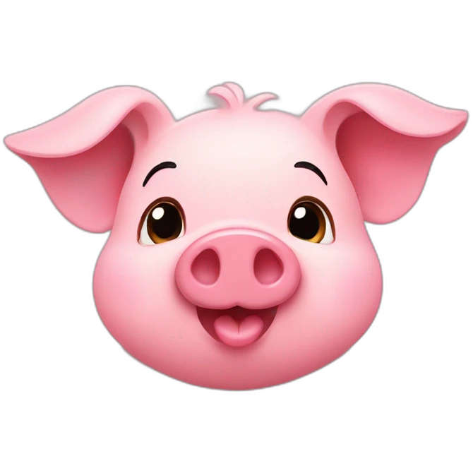 Disney Pigs in love  emoji