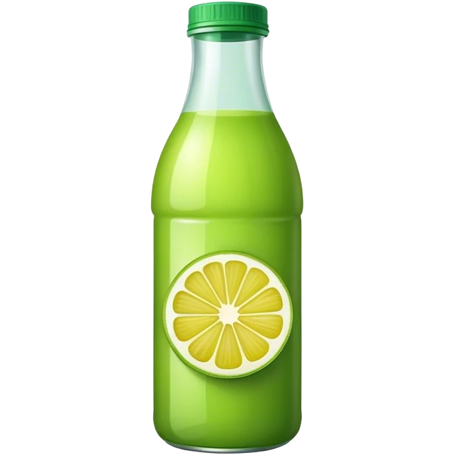 Bottle green lemon juice  emoji