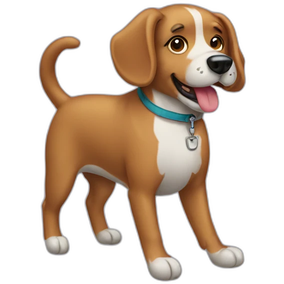 Dog balloon emoji