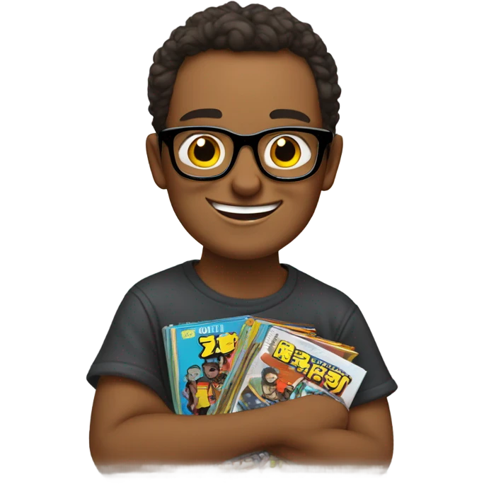 Cute nerd emoji