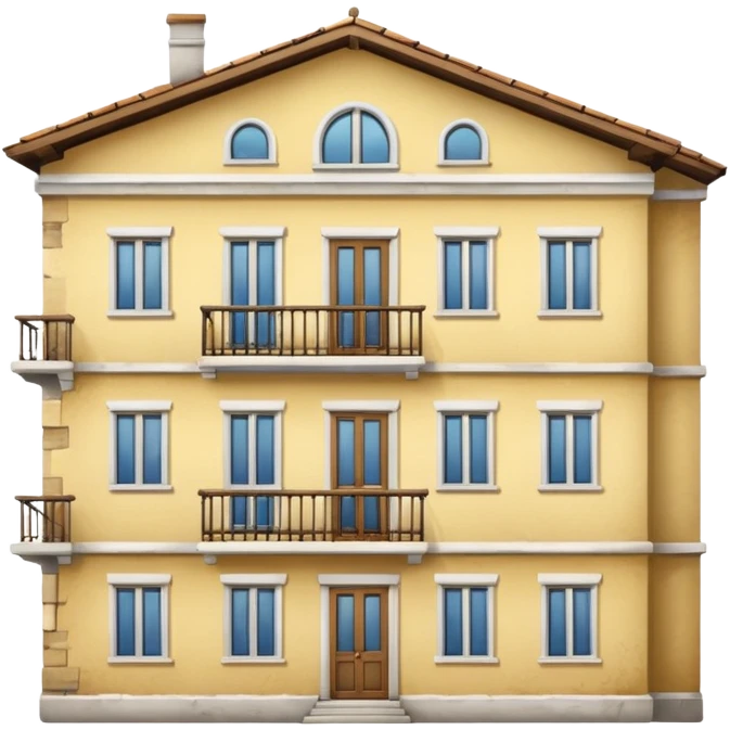 ukrinian white 5-storey building  emoji