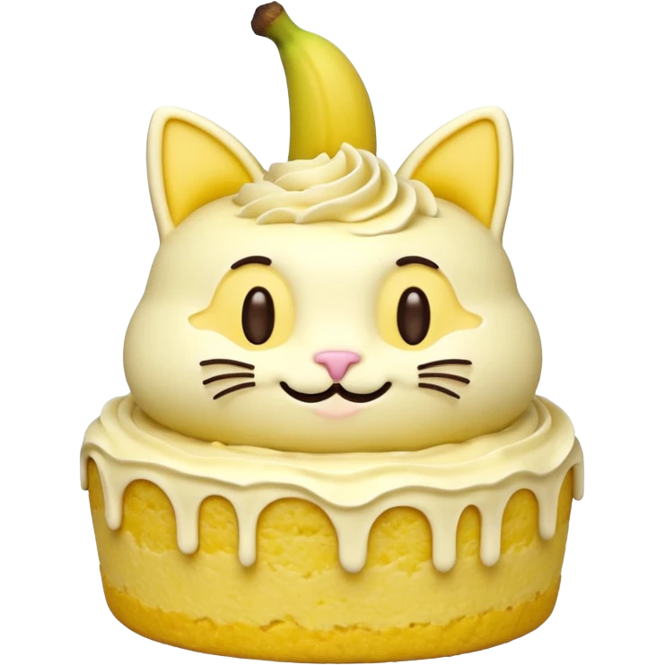 Banana Cat Cake emoji