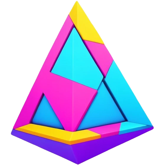 Weird creepy geometry with crazy colors emoji