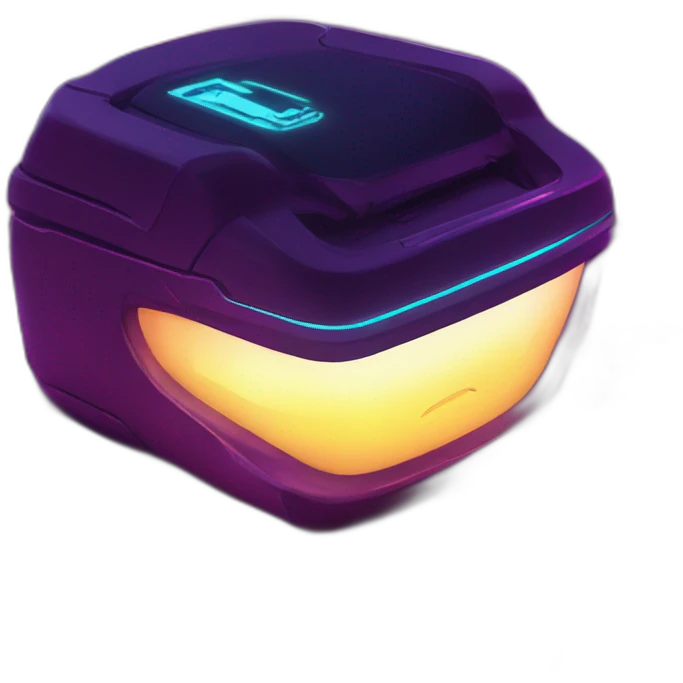 Digital Keys in a cyberpunk environment with neon lighting. emoji