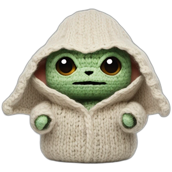 Grogu star wars knitting emoji