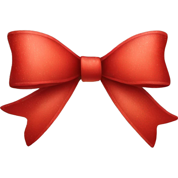 Red Christmas bow emoji