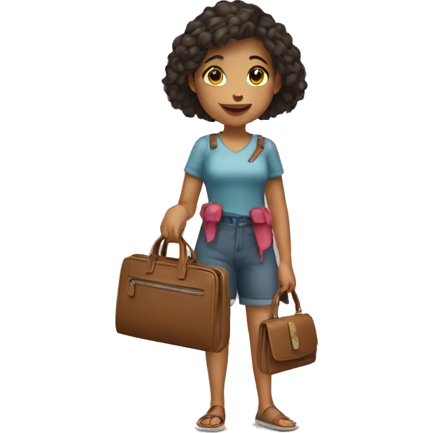 girl with wallet in her hand pays emoji
