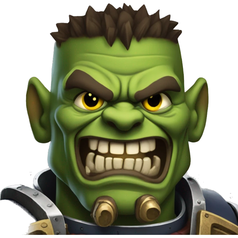 Warhammer 40 ork thumbs up cartoon emoji