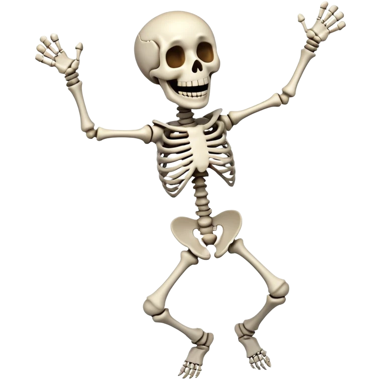 Dancing skeleton emoji