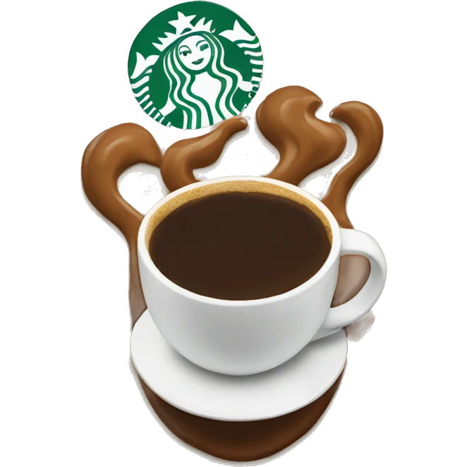 Starbucks coffee emoji