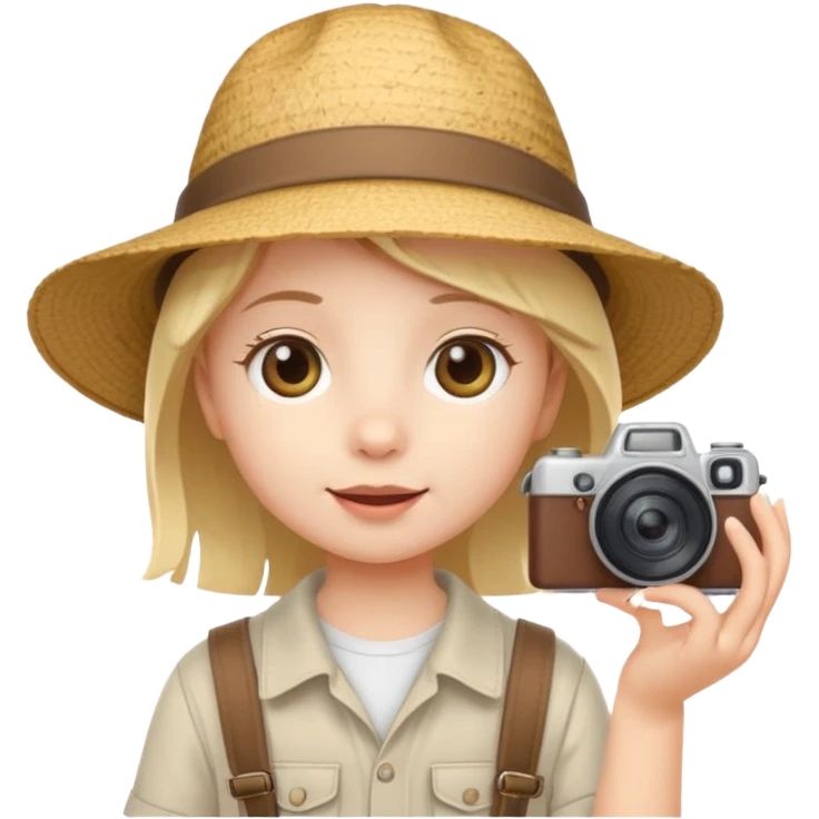 tourist kid cute emoji