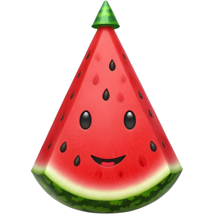 watermelon in party hat emoji