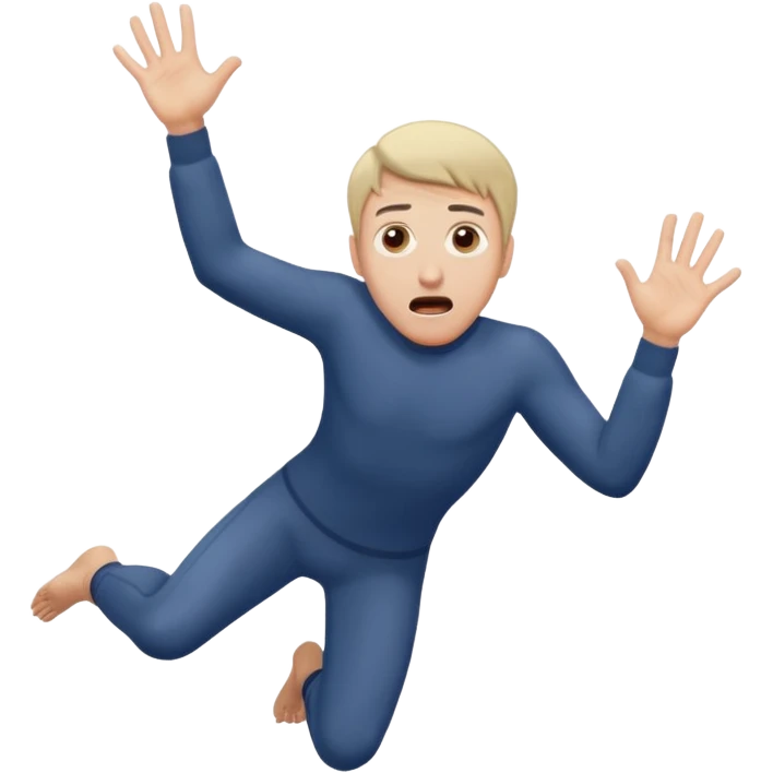 man falling into the void emoji