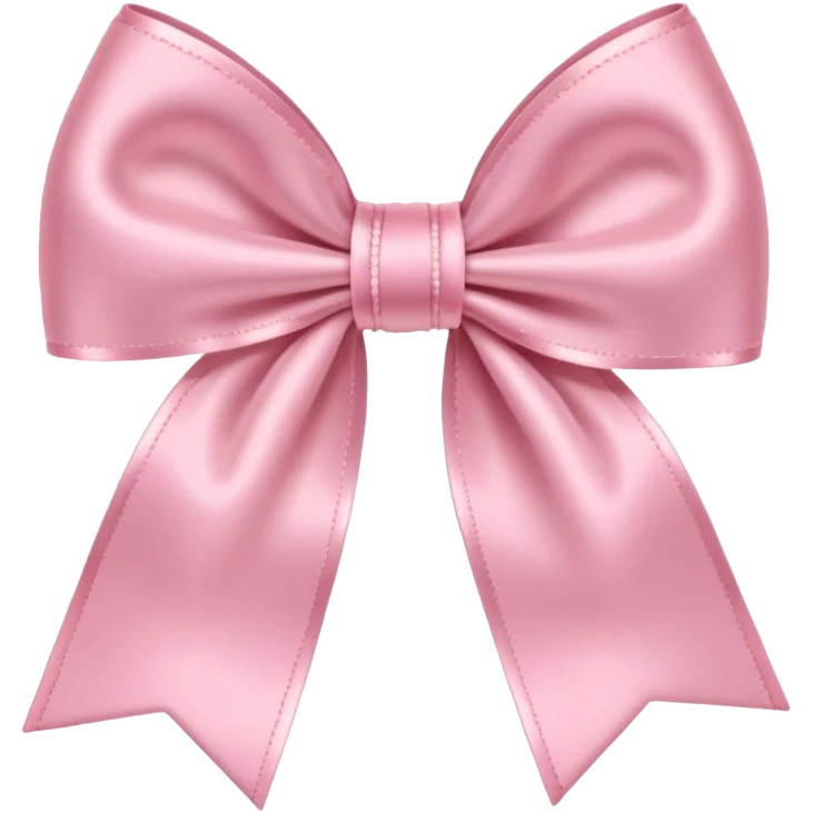 Cute pastel pink bow emoji