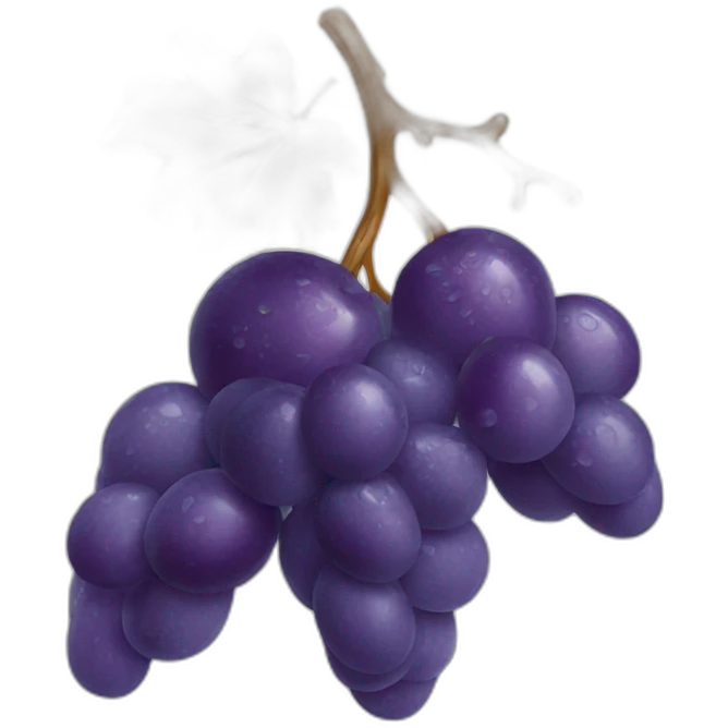 Wet grape emoji