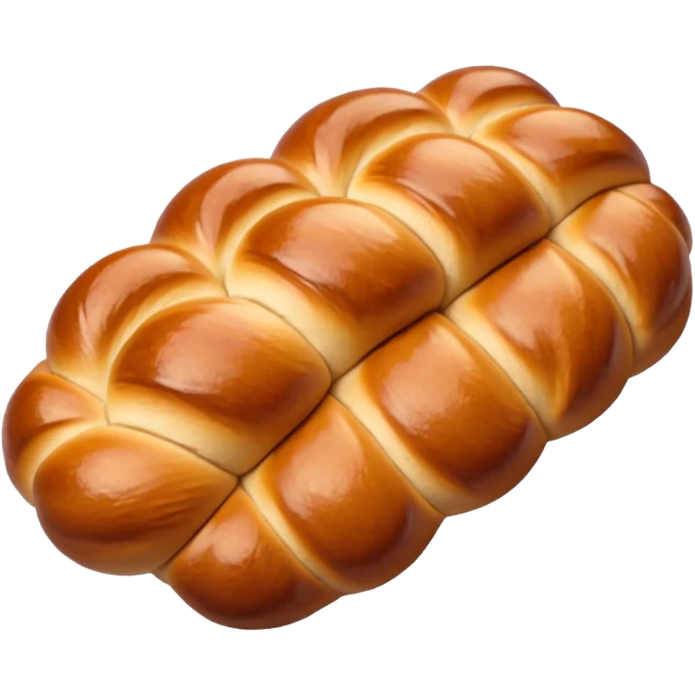 challah bread braided loaf golden brown appetizing emoji