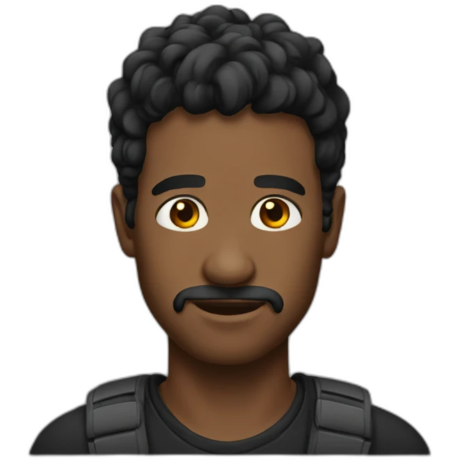 Men black emoji