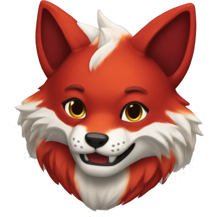 Crimson fur kitsune expessons emoji