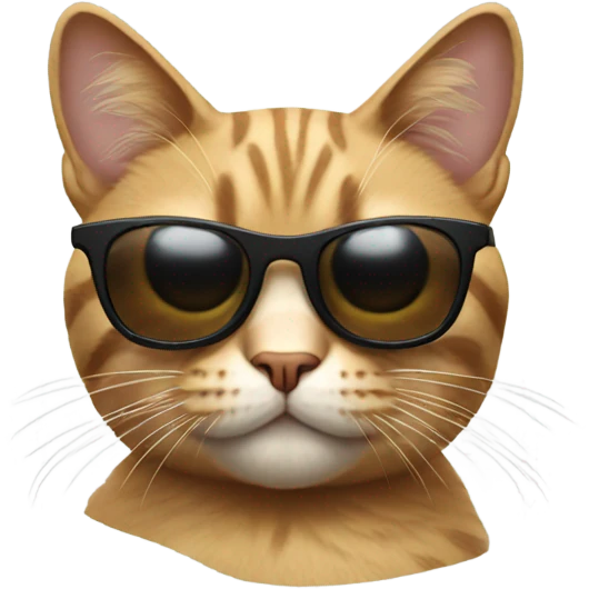 Cat with sunglasses emoji