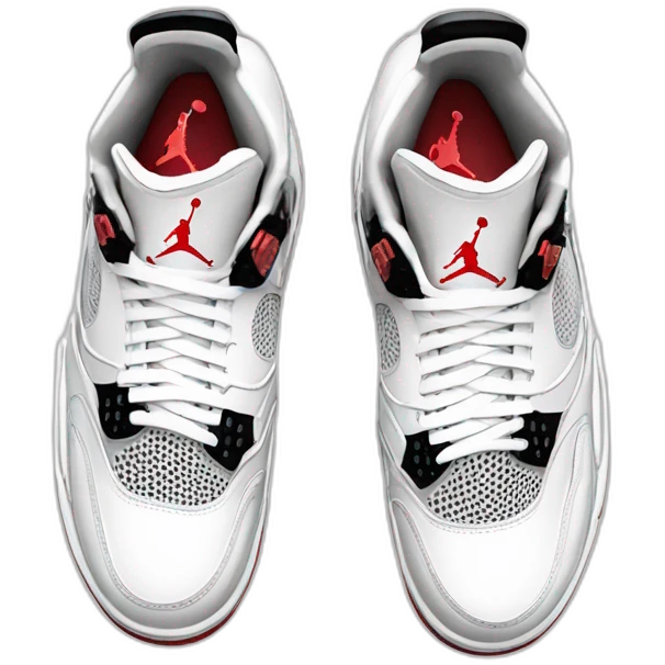 jordan 4 blanches emoji