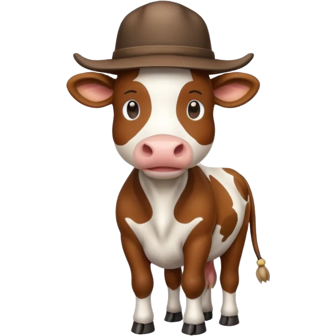 cow with a hat emoji