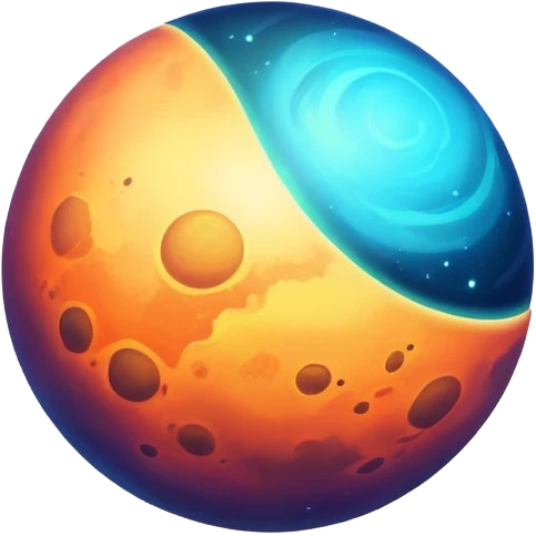 glowing quazar planet emoji