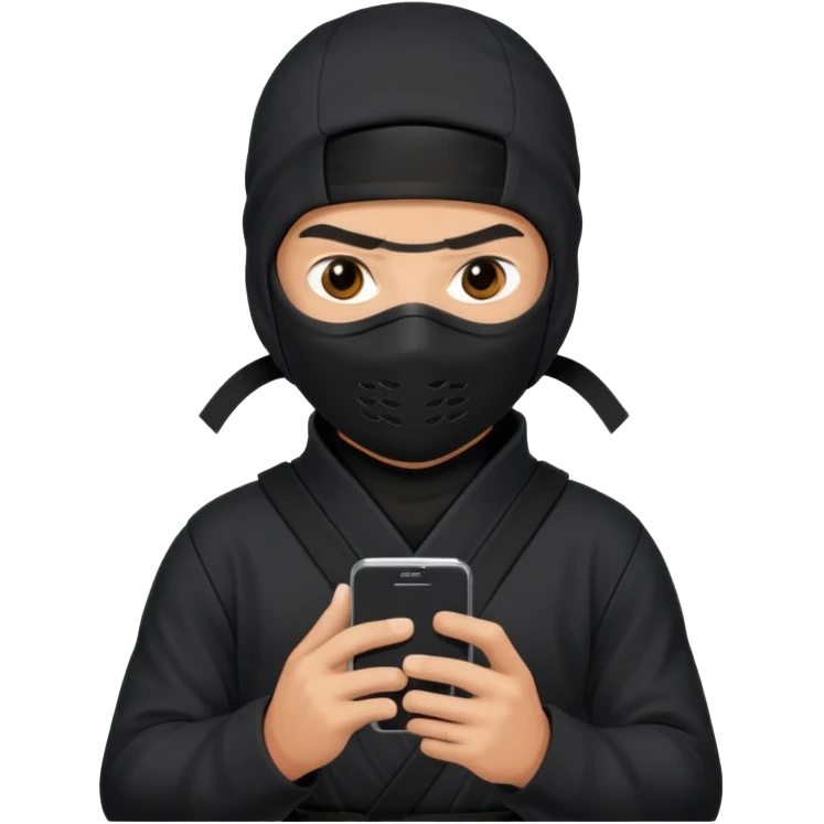 Ninja on his phone emoji
