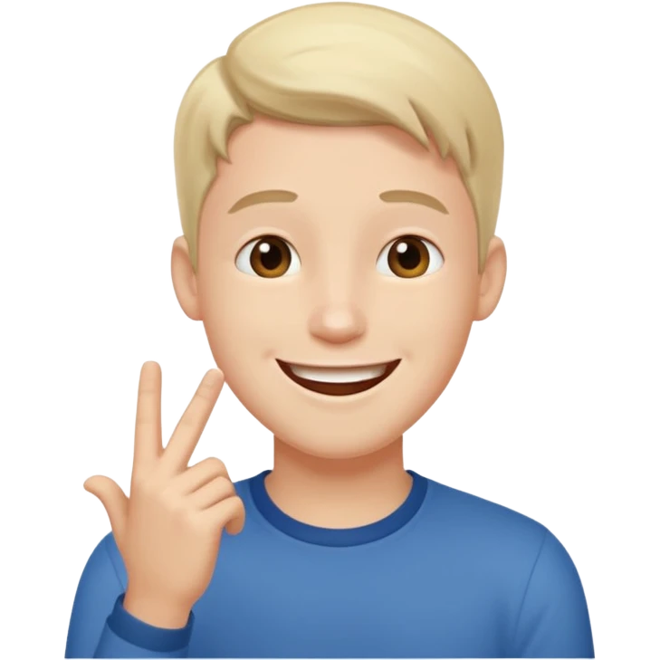 garcon blanc qui discute avec des plusieurs amis emoji