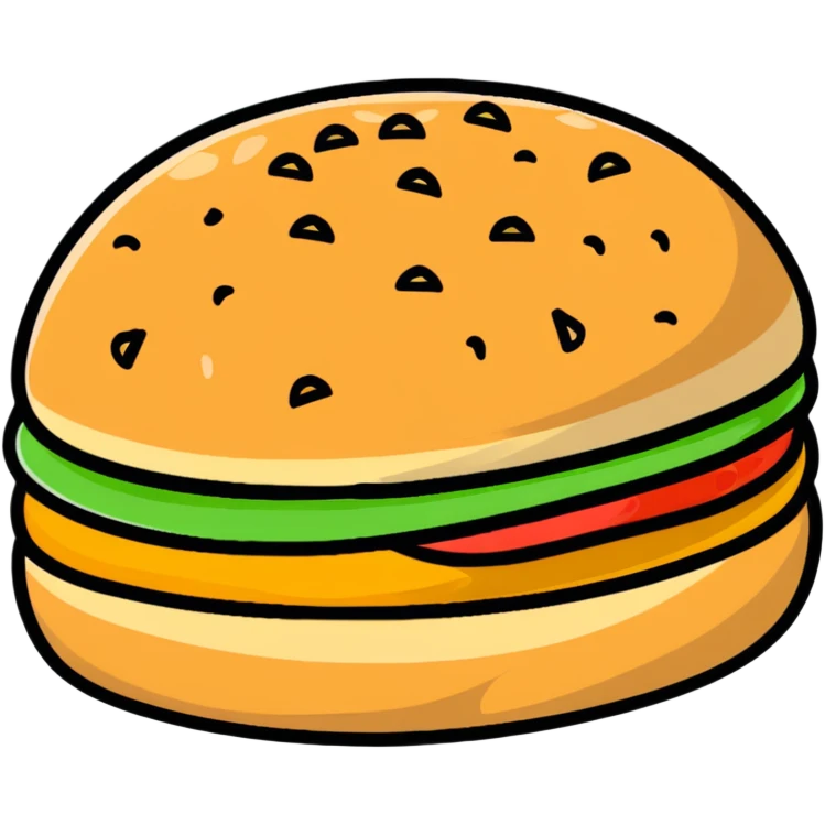 sesame seed bun for hamburger emoji