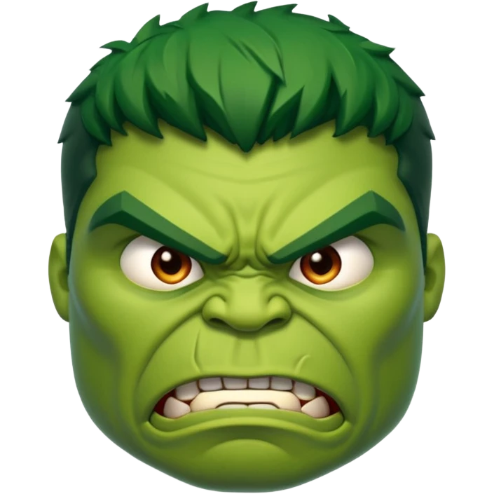Hulk face emoji