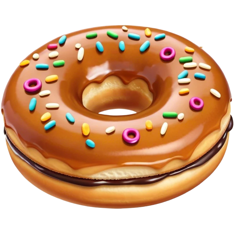 Donuts on brinjal emoji