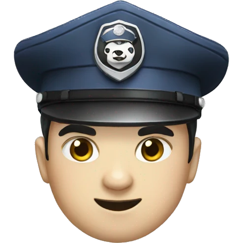 panda policier emoji
