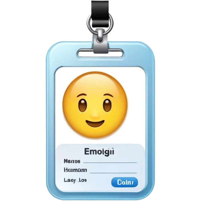 ID badge emoji