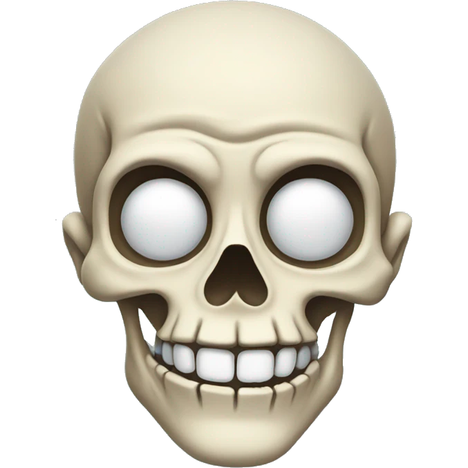 Skeleton smirking  emoji