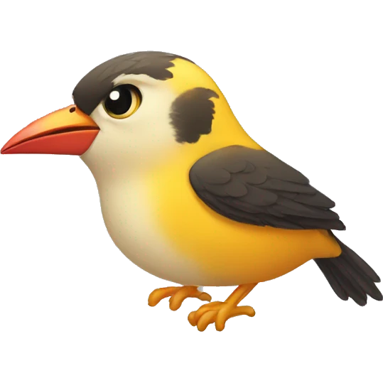 Kissy bird emoji