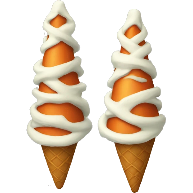 A couple of Christmas cones  emoji