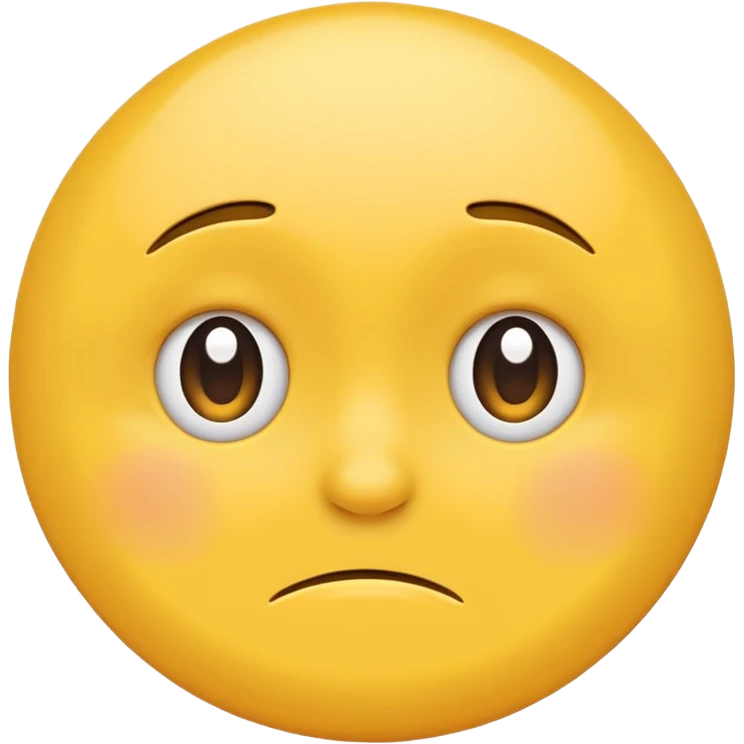 make a classic yellow circle emoji based on this phrase "I have felt anxious about my futere since the start of the year" emoji