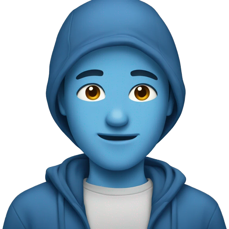 Cozy blue emoji