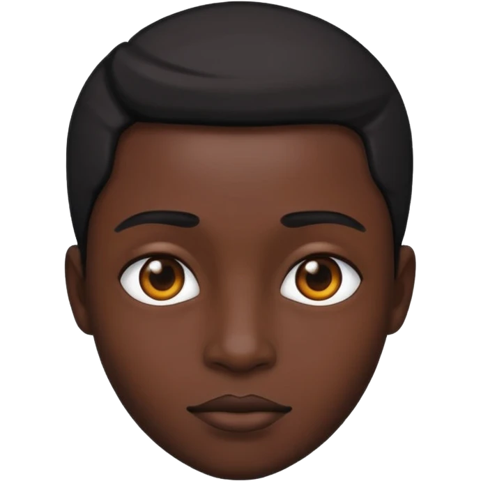 Black face emoji