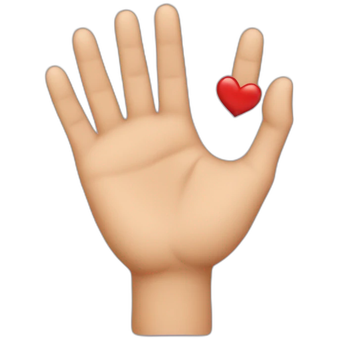 Coeur avec les mains emoji
