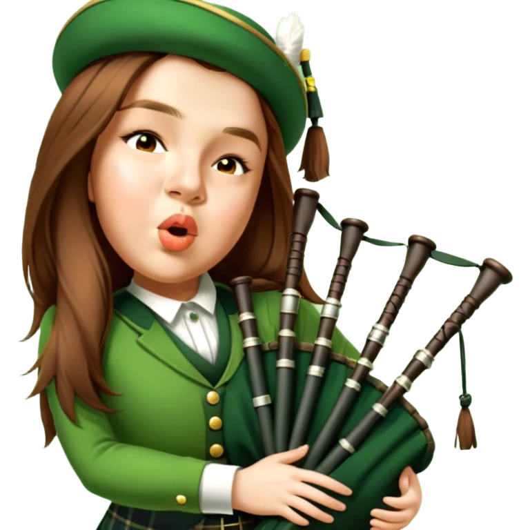 Green Bagpiper emoji