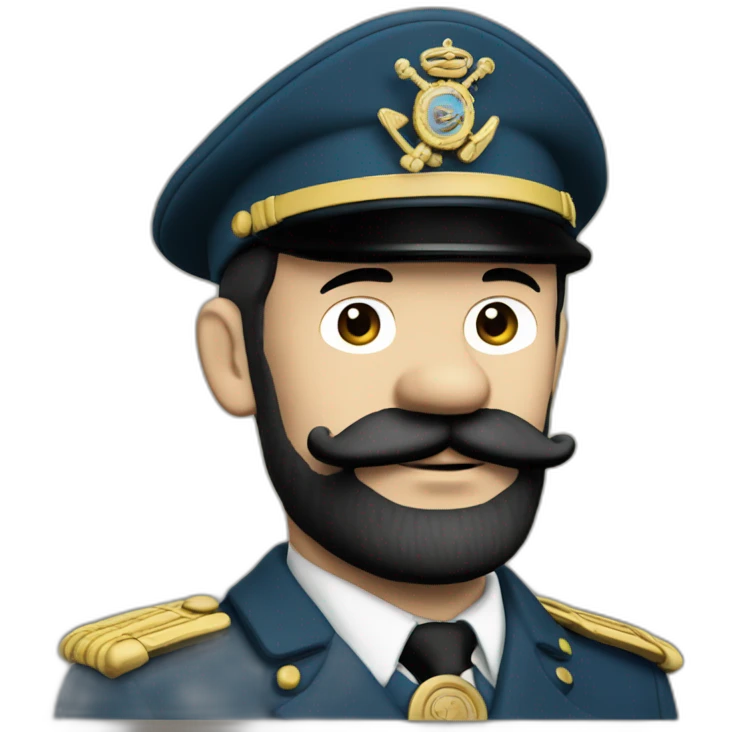 Captain haddock from tintin emoji