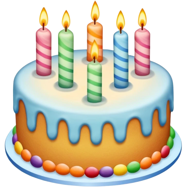 Birthday cake and candel emoji