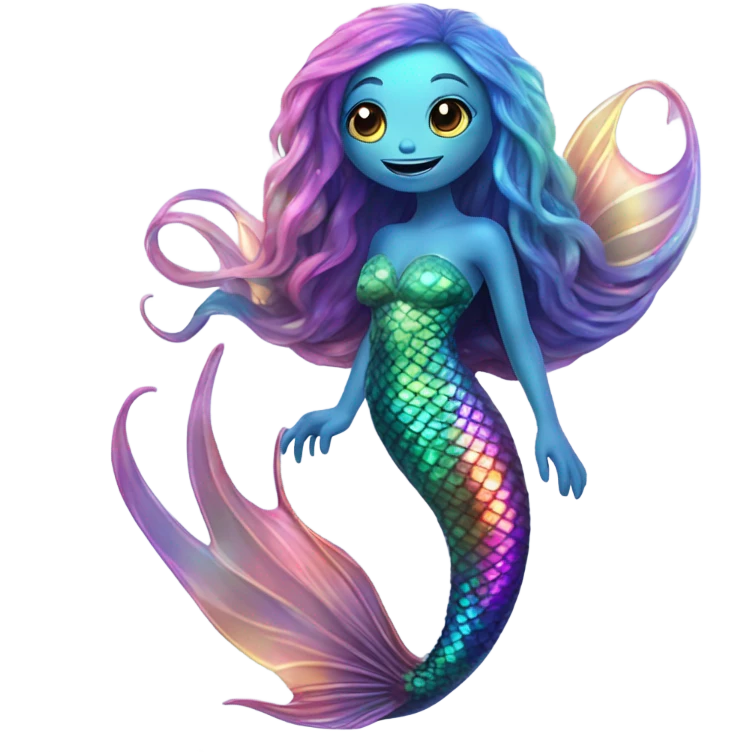 Alien mermaid emoji