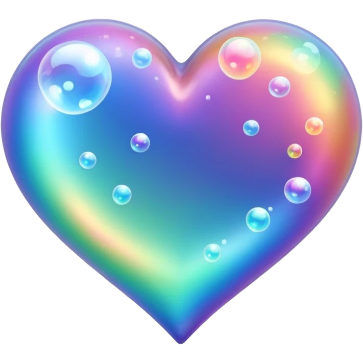 trail of bubbles no faces in heart  emoji