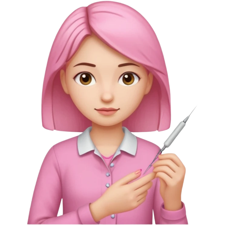 pink craft girl  emoji