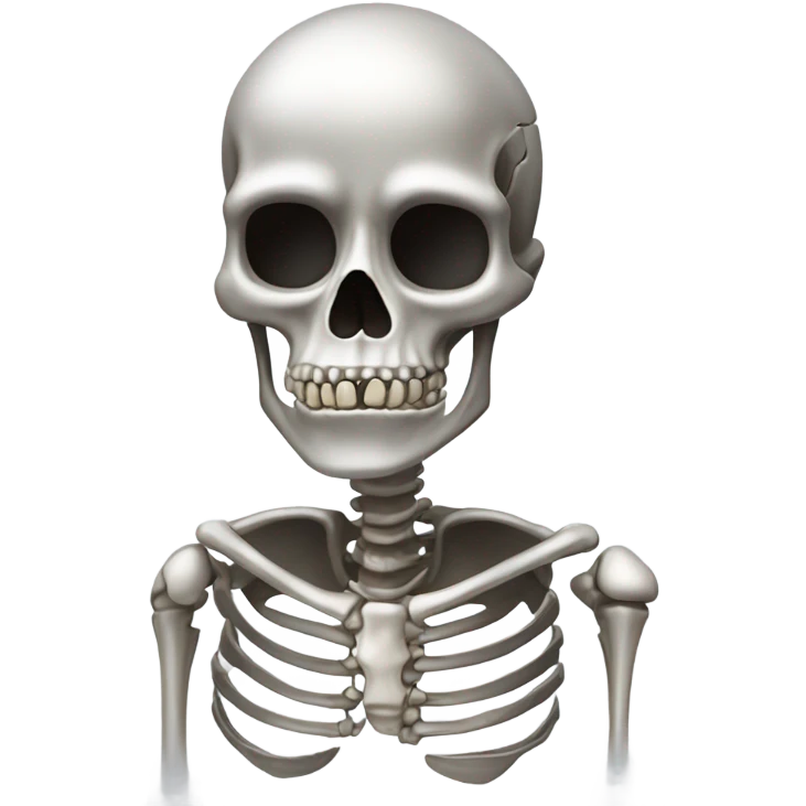 Sliver skeleton  emoji