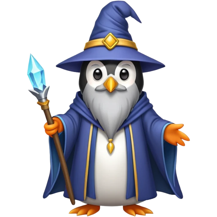Penguin Wizard emoji