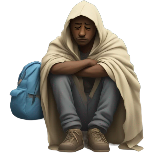 Homeless emoji
