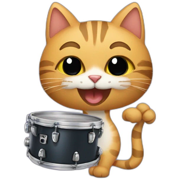 Cat playing jazz emoji